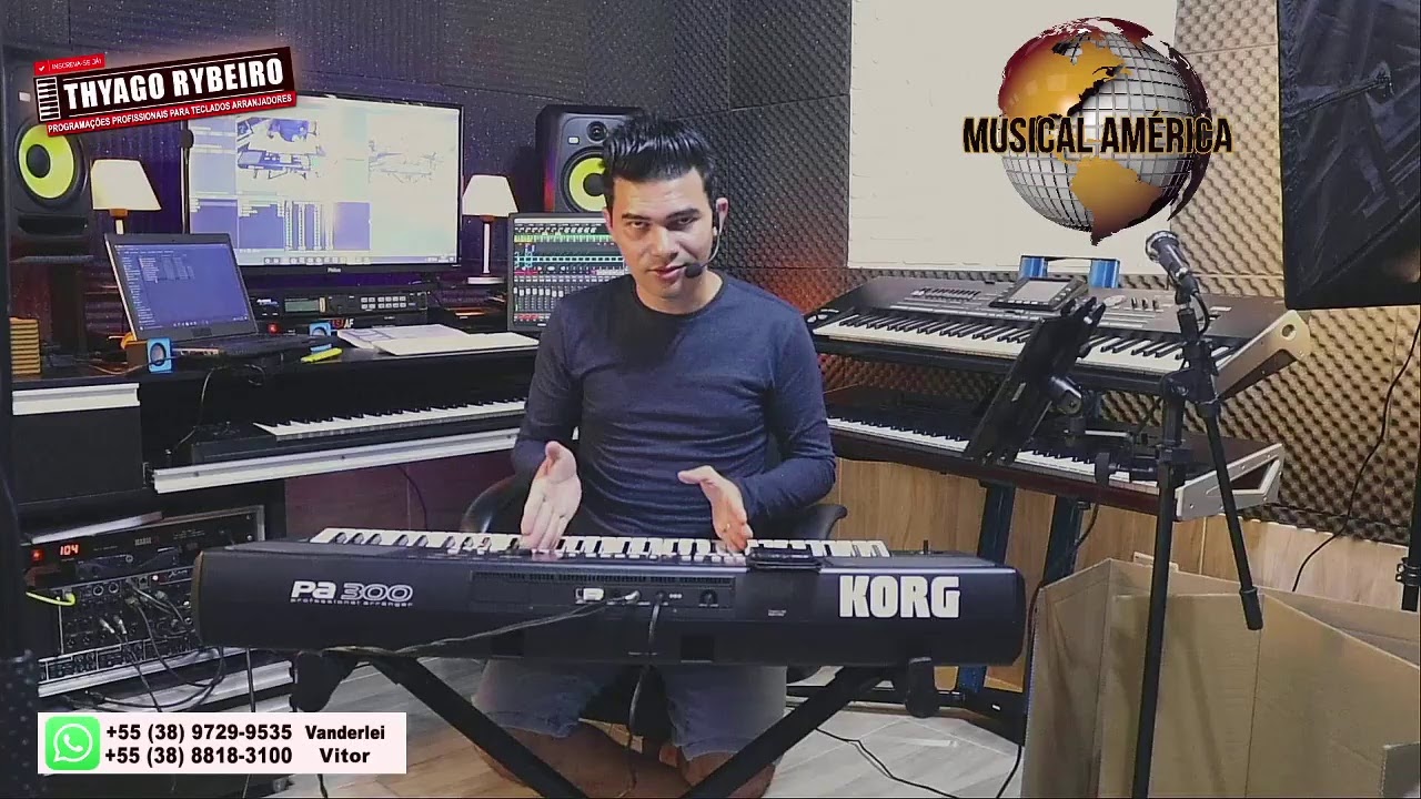 KORG PA300 #UMBOXING #REVIEW COMPLETO   By Thyago Rybeiro
