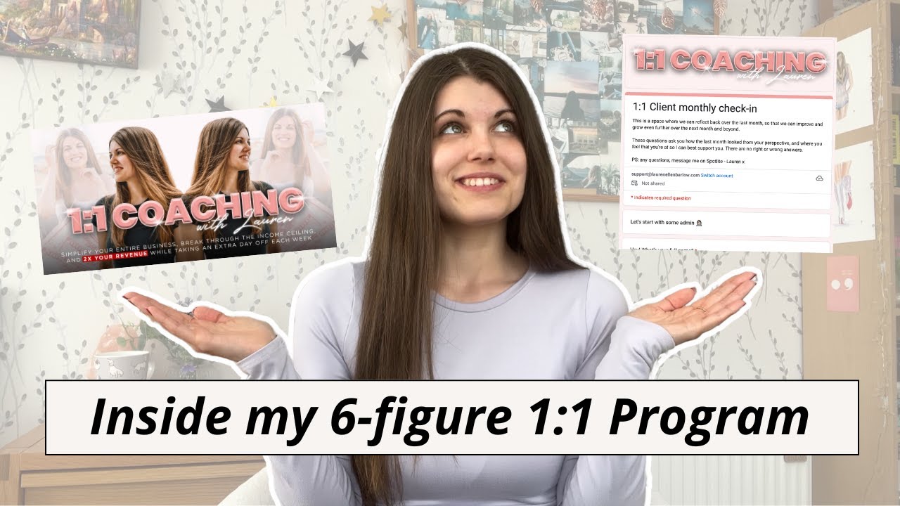 Behind the Scenes of my 1:1 Coaching program - My client process