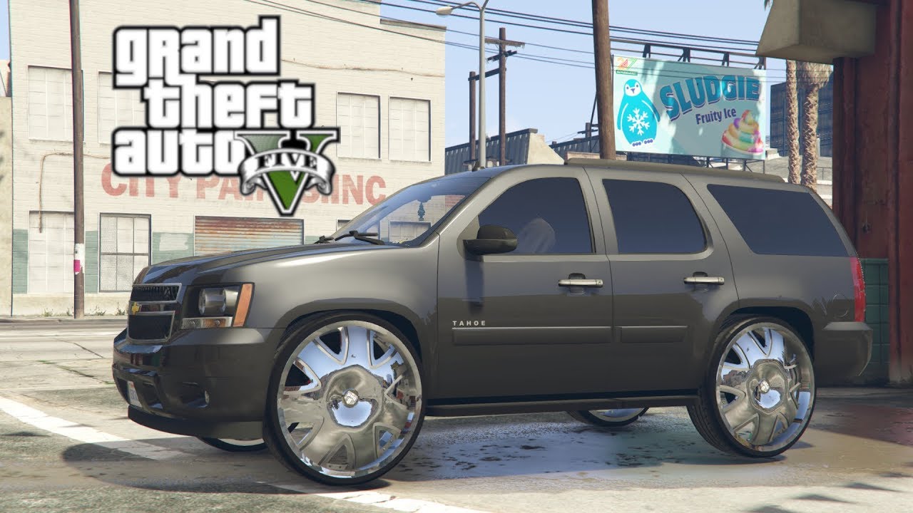 Tahoe on 28 inch Dubs! GTA 5 Real Street Life Day 37 (Real Street Life 2)