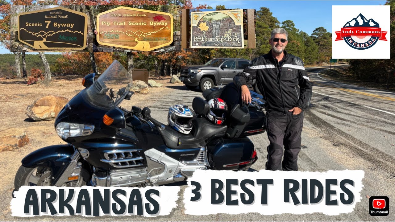 MOTORCYCLE RIDE [ ARKANSAS 3 BEST SCENIC BYWAYS ]🇺🇸🇨🇦🇬🇧Season 4 Ep 10
