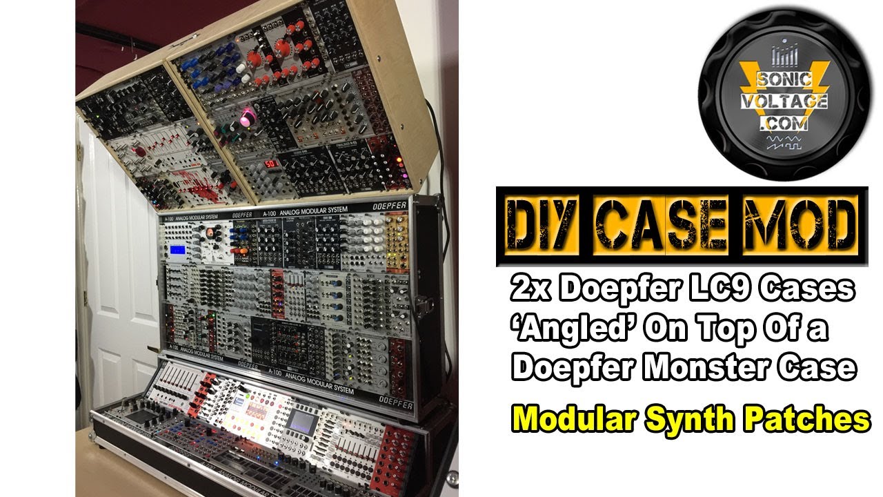 #Doepfer #Eurorack #Synth #Case #DIY Mod. #LC9 on Doepfer Monster Case. 1344HP #Modular Synth Setup