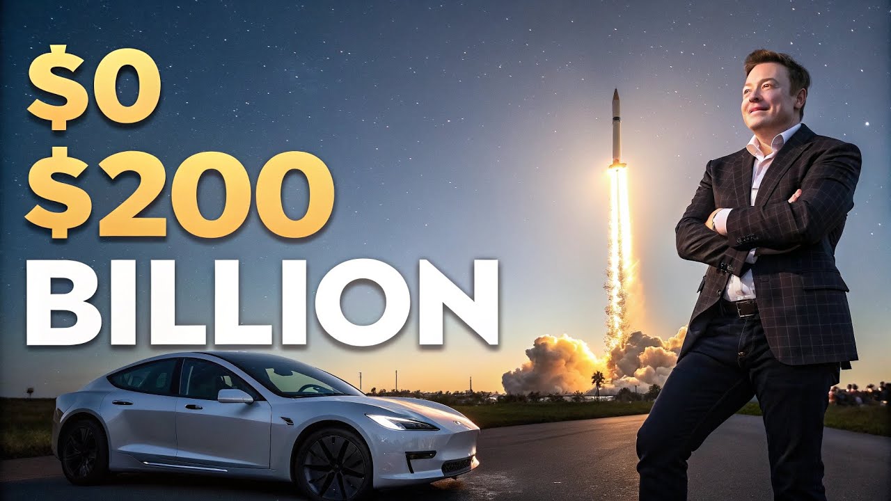 Elon Musk&rsquo;s $0 to $200 Billion Journey | How He Became the Richest Man Alive