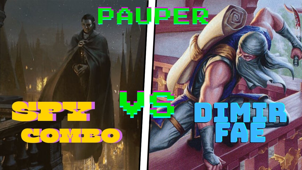 5-Land Spy vs Dimir Faeries Grindfest | Spy Combo v Dimir Fae | MtG Paper Pauper Gameplay