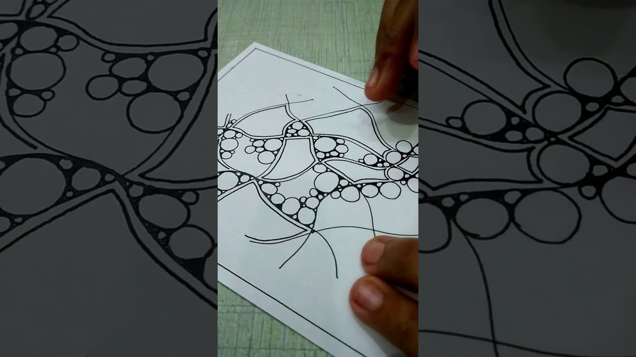 Try this out at your free time || Zentangle Art for beginners#mandala#zentangle#mandalaart#relaxing