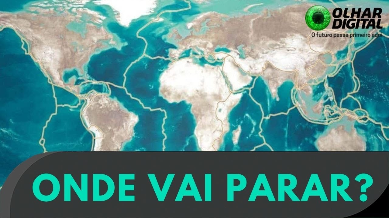 Uma placa tectônica está se movendo mais rápido do que as outras