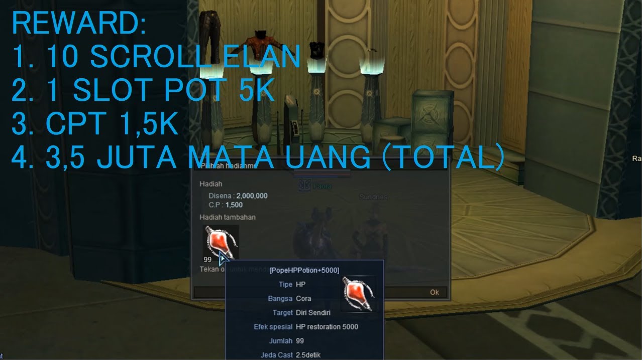 Side Quest Level 50 Reward 1.5k CPT - RF Online Remastered