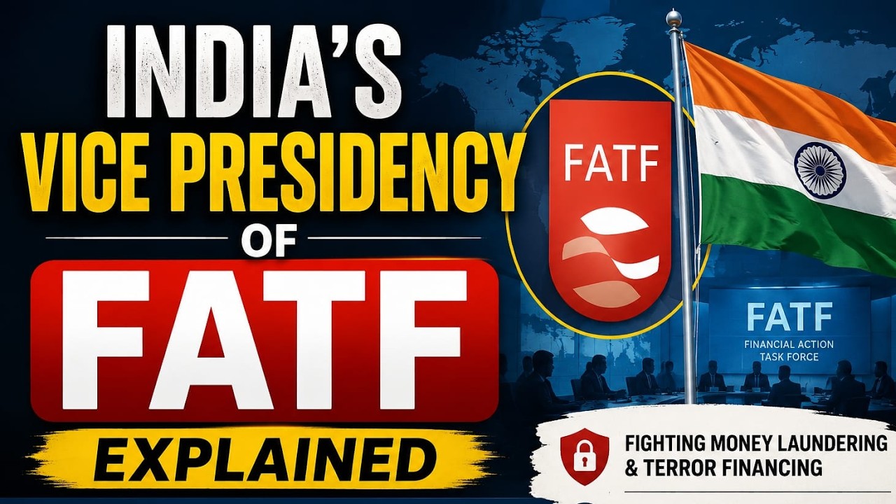 India's Vice Presidency of FATF Explained | FATF & Global Terror Financing Fight
