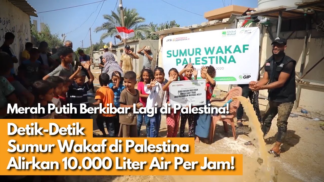 Bertahun-Tahun Kekeringan, Kini SATU DESA DI PALESTINA PUNYA AIR BERSIH RIBUAN LITER PER JAM!