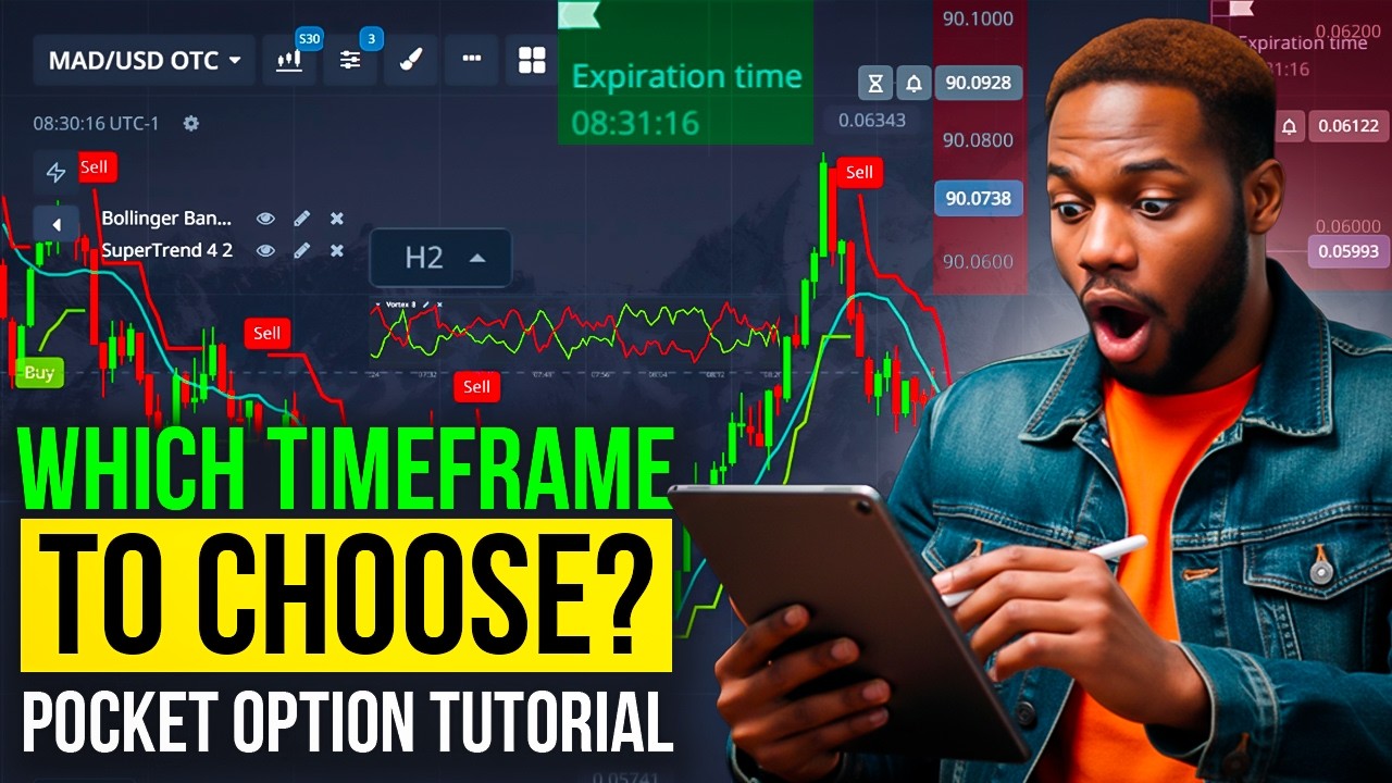 Best Timeframe for Daily Pocket Option Trading without Stress (Pocket Option Tutorial)