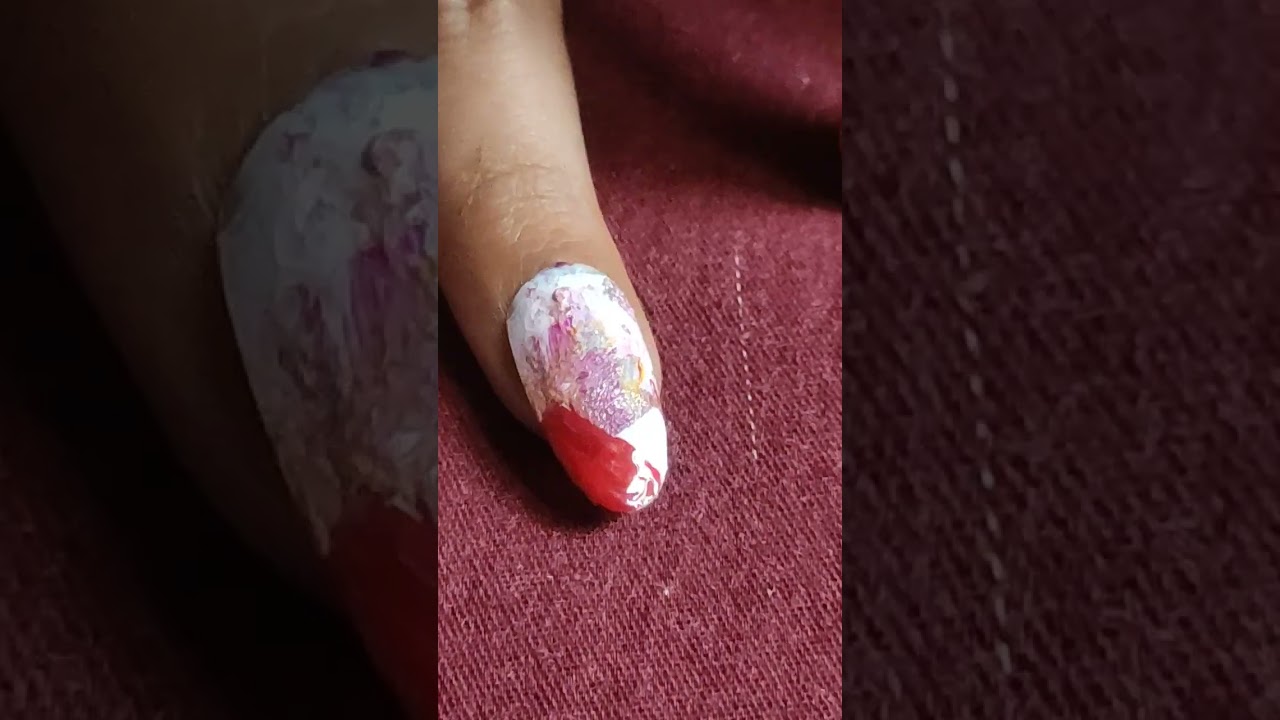 1min nail art l V7 design 😍l amazing design😍 l