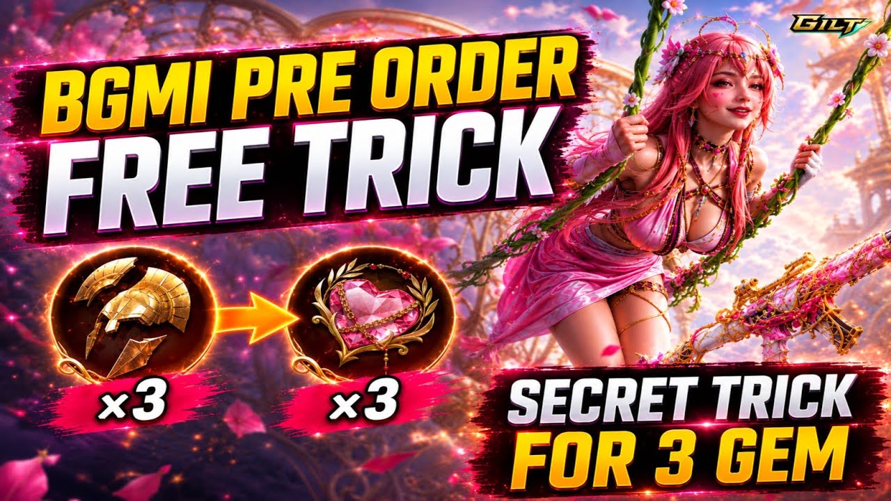 😍BGMI PRE-ORDER EVENT SECRET TRICK | HOW TO GET FREE GEMS | CONVERT UPGRADE AKM GEMS EASILY