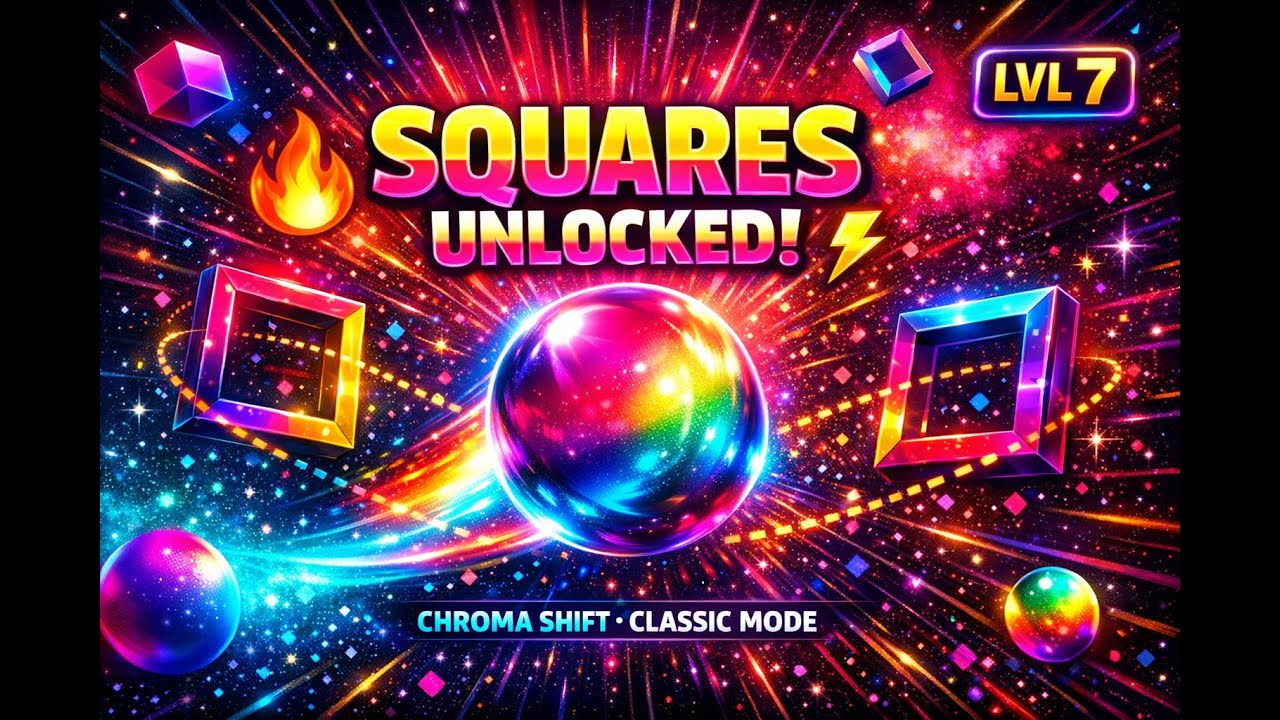 Square Obstacles Unlocked! Chroma Shift Classic Level 7