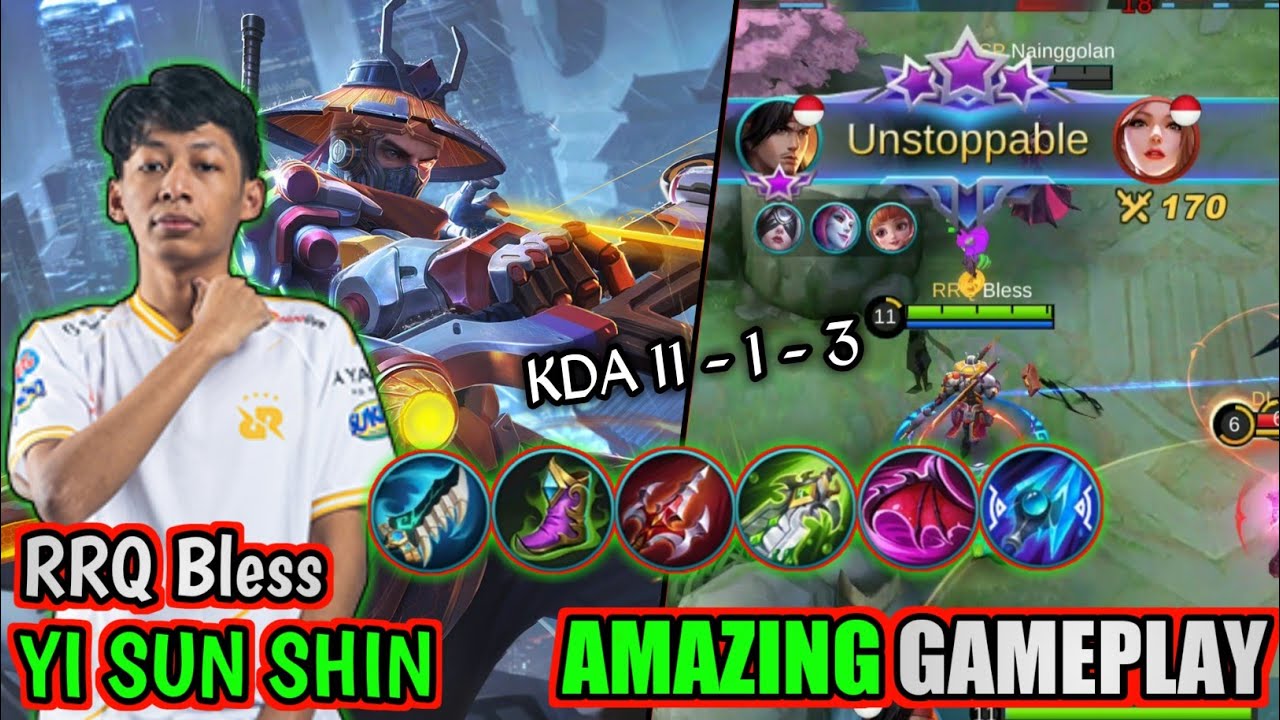 Amazing Gameplay _ Yi Sun Shin RRQ Bless - Mobile Legends