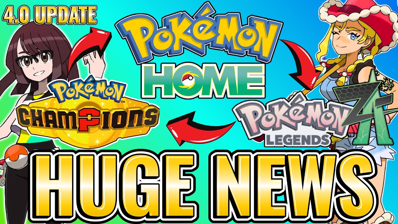 Наконец-то! Масштабное обновление Pokemon Home для Champions and Legends Z-A.
