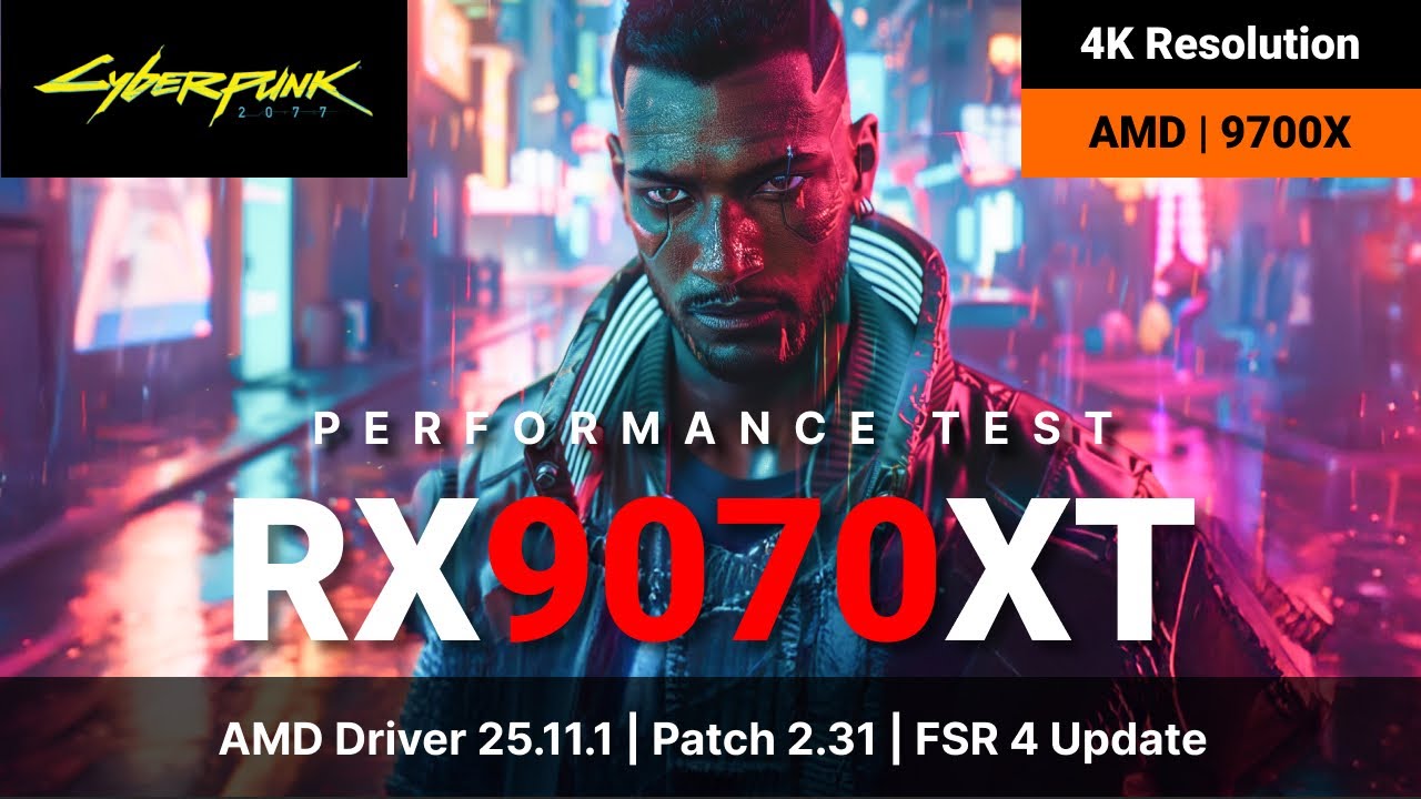 ALL SETTINGS TESTED | Cyberpunk 2077 | RX 9070 XT | 4K Resolution