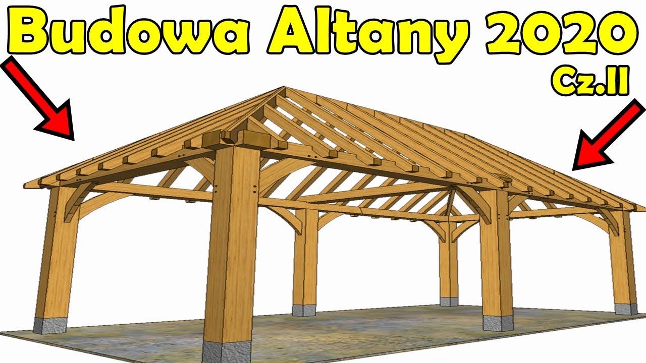 Budowa altany ogrodowej cz. II | Szlifowanie drewna | Impregnacja | Stawianie konstrukcji | Koszty