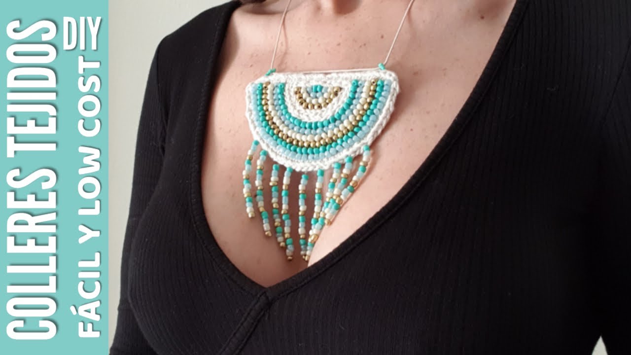 DIY COMO HACER COLLARES TEJIDOS BOHO CHIC | COLLARES FÁCIL Y LOW COST | How to make necklace