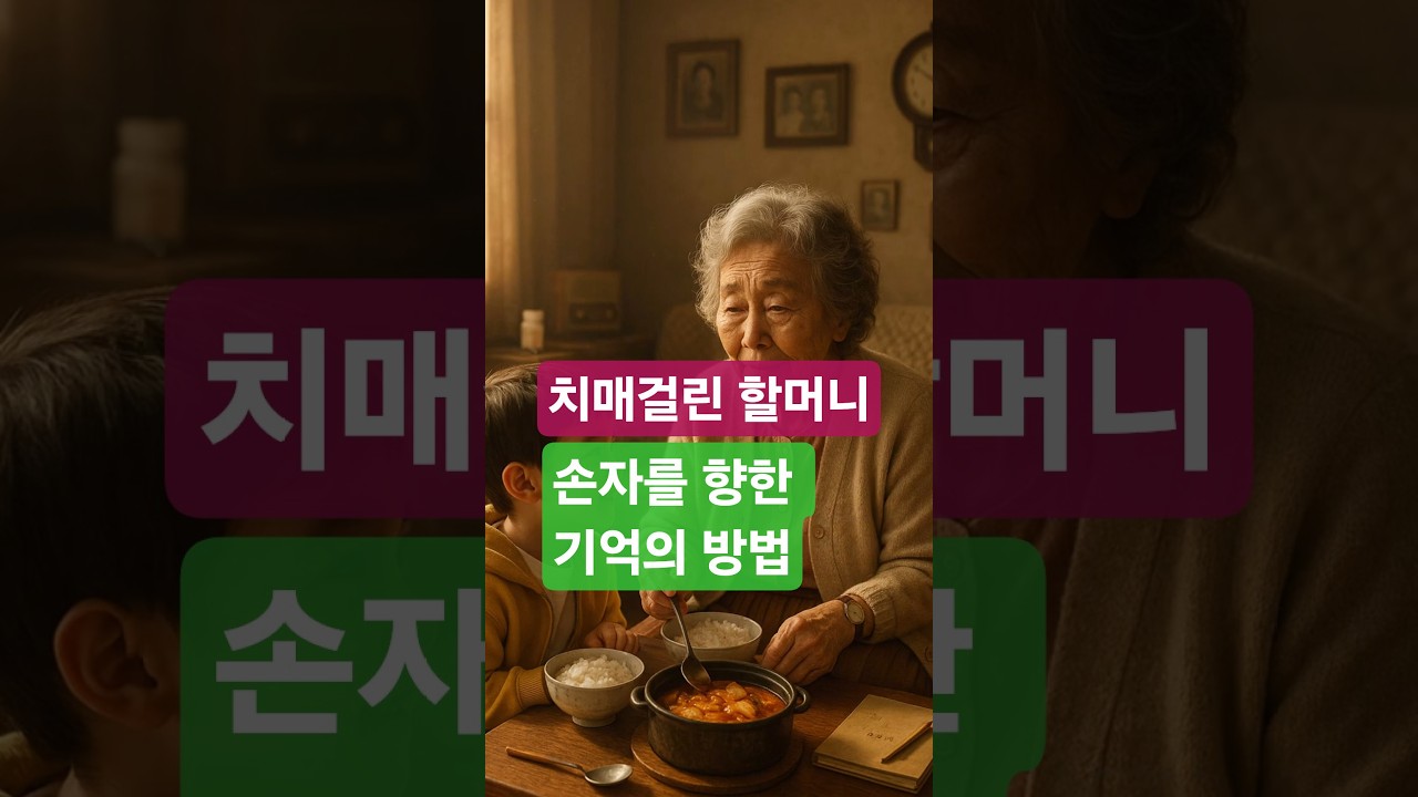 치매할머니 손자를 기억하는 방법 #감동실화 #인생이야기 #사연