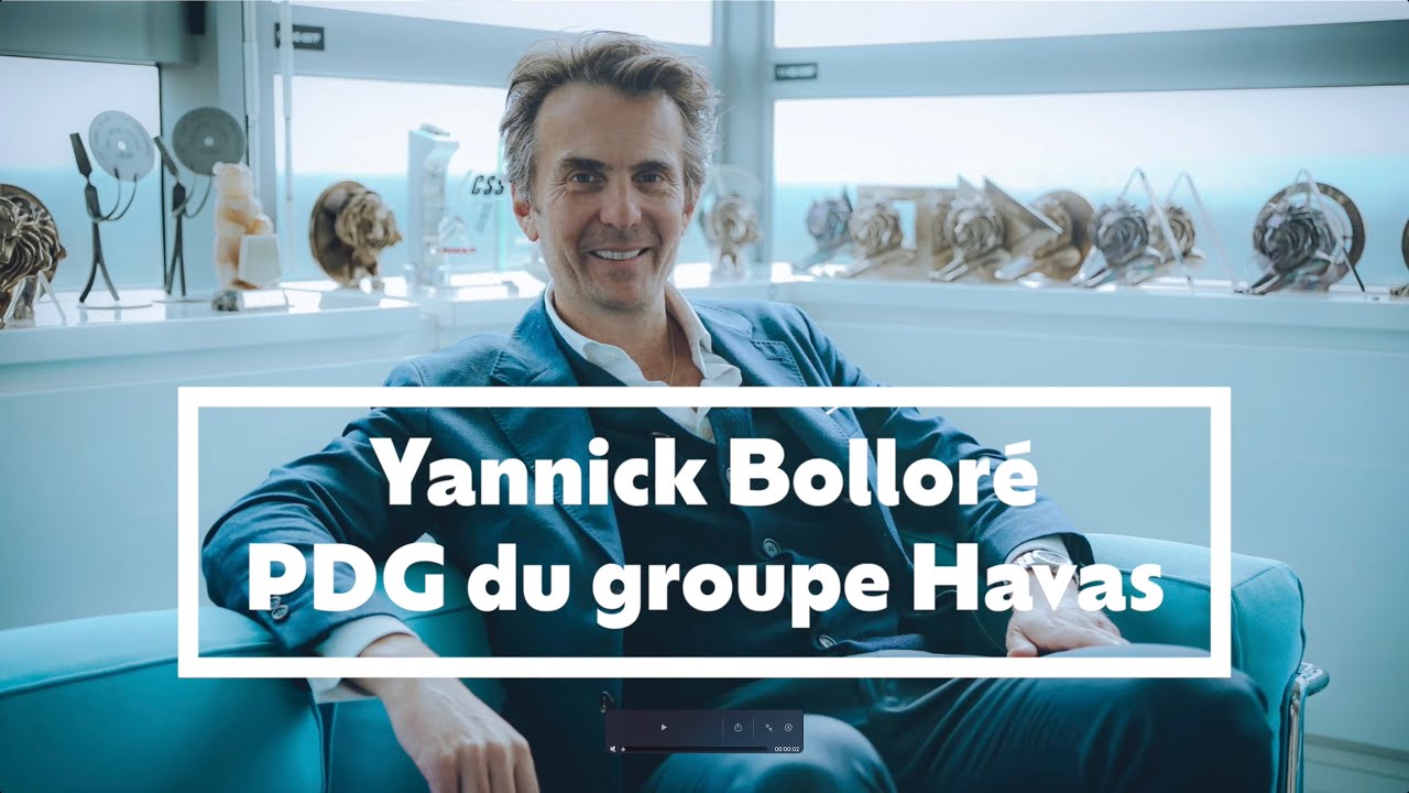 Interview de Yannick Bolloré, PDG du groupe Havas