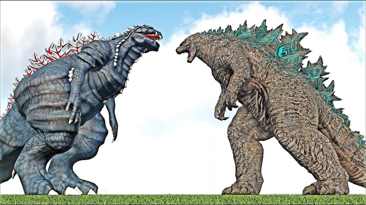 LEGENDARY TITANUS GODZILLA VS SAIRASU GOJIRA GODZILLA ULTIMA (ARK SURVIVAL EVOLVED BATTLE)