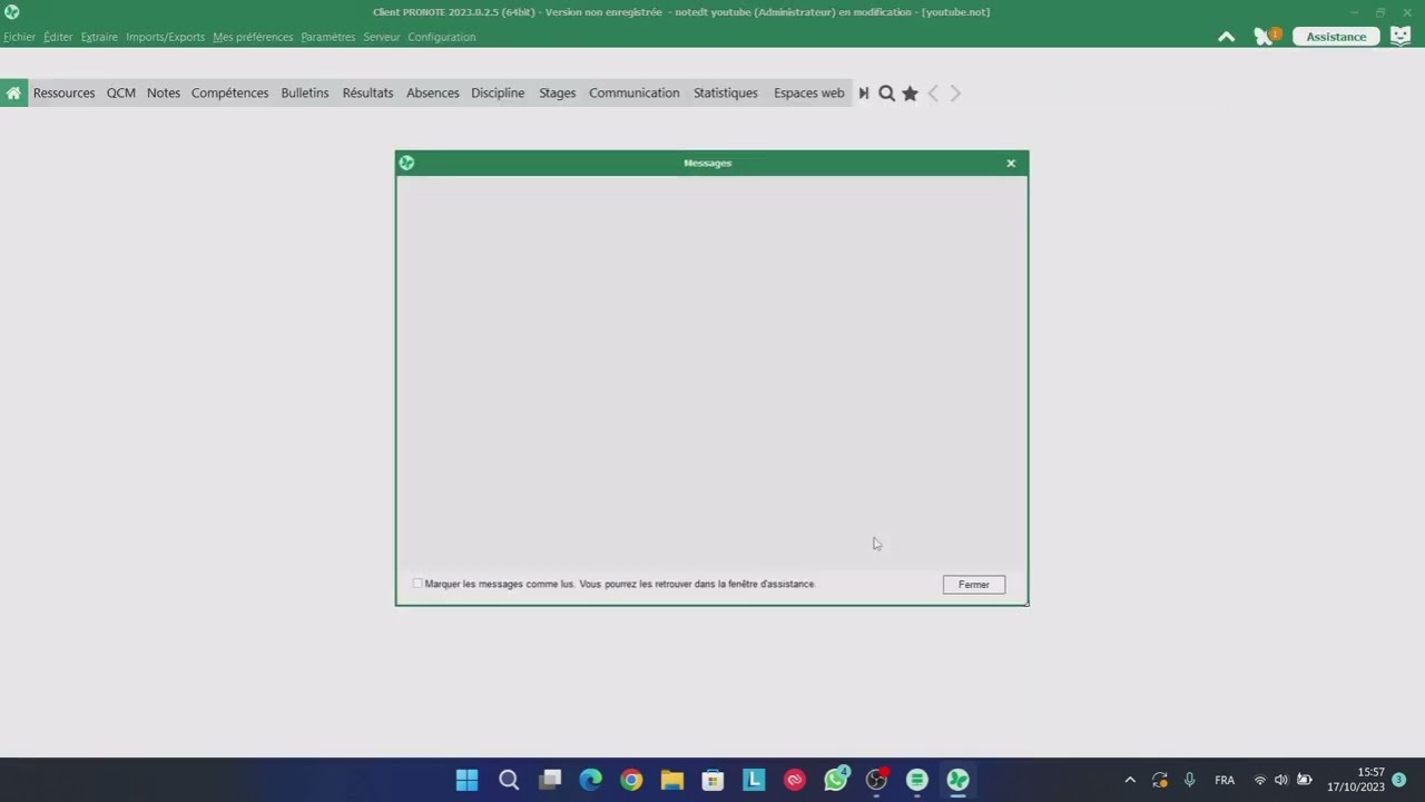 tuto pronote #1 : créer une base de donnée