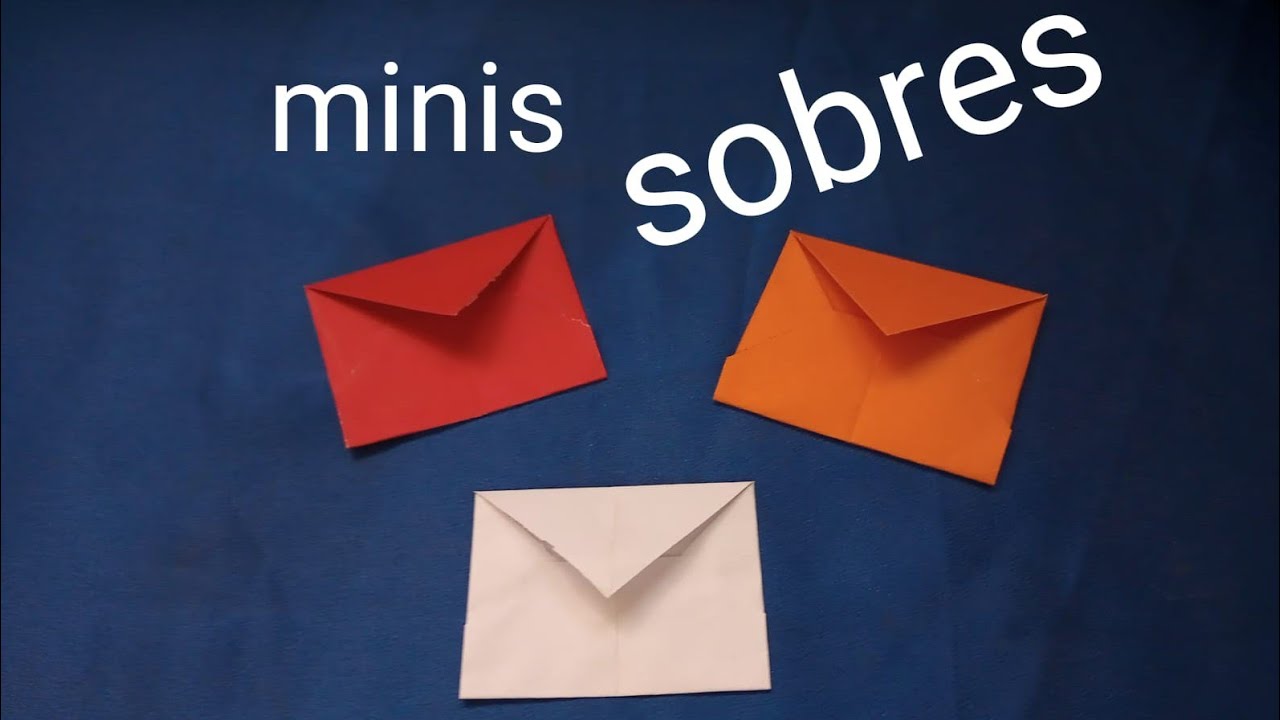 Cómo hacer un sobre pequeño de papel fácil paso a paso