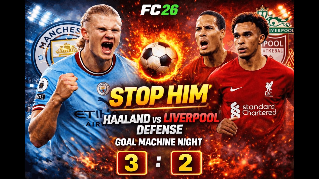 Haaland vs Liverpool Defense 🔥 Goal Machine Night | FC 26 Man City vs Liverpool