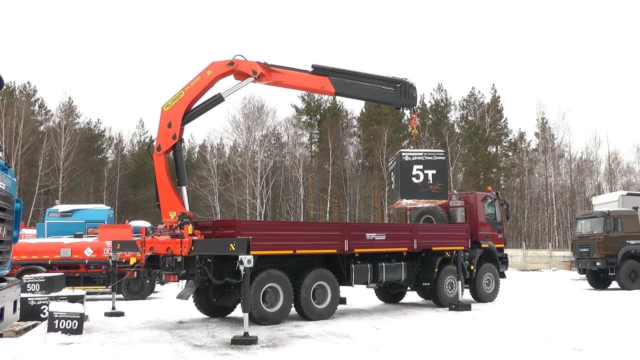 Бортовой автомобиль УСТ-5453 IVECO-AMT 733950 с КМУ Palfinger PK-32080 id6616