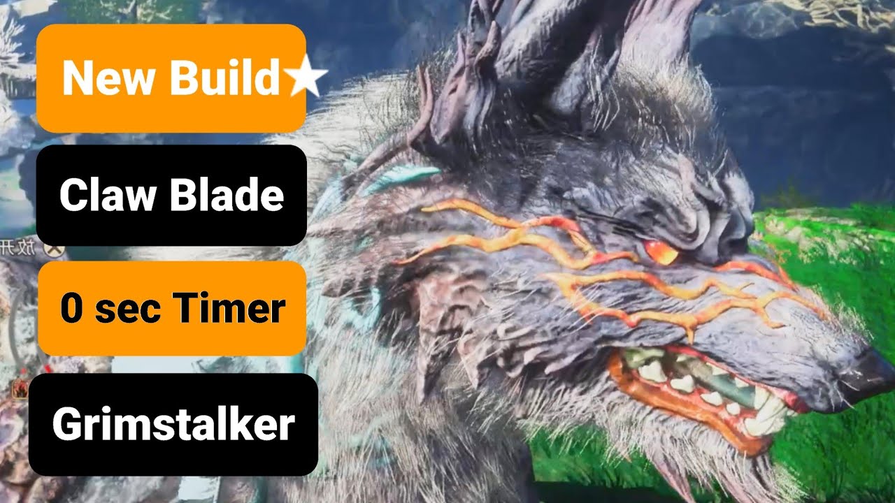 Wild Hearts PS5, Most Powerful Claw Blade Build updated Speedrun Grimstalker(ver.1.1.0)
