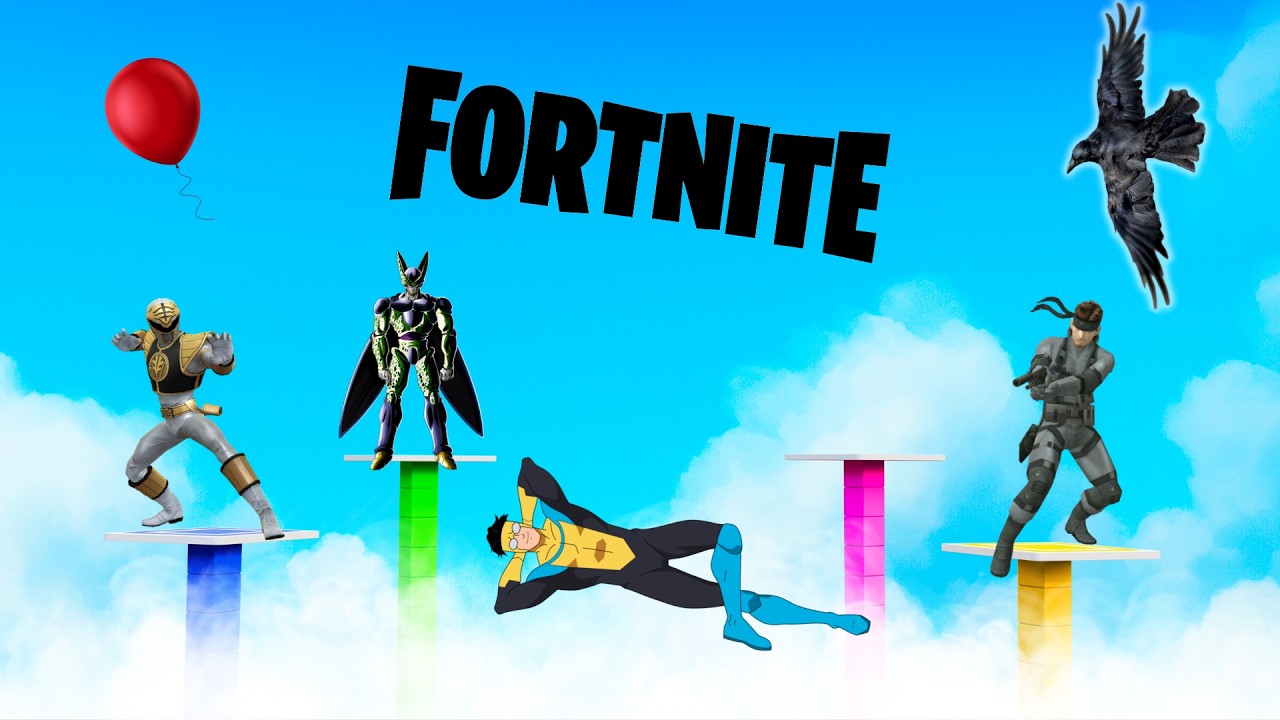 Fortnite Super Pillars funny moments - getting one win last.