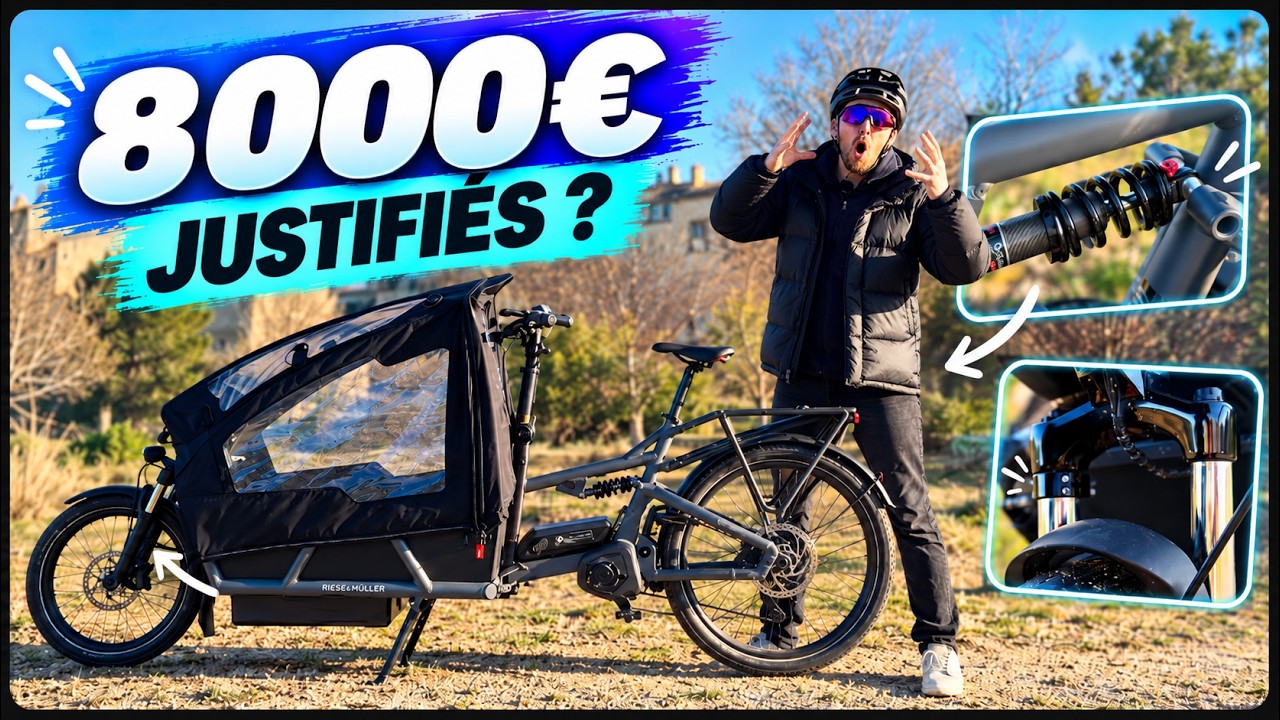 UN CARGO TOUT-SUSPENDU À 8000 € 😱😨 !!  Je teste le Riese & Müller Load 75