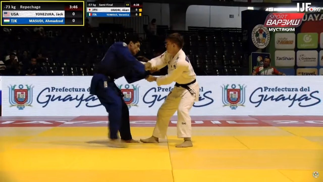Jack YONEZUKA vs Masud AHMADZOD, -73KG, Repechage, Junior Judo World Championships 2022