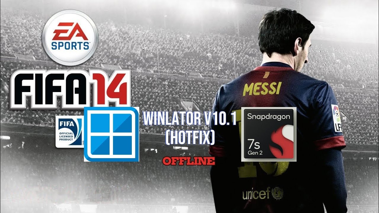 Winlator - Gameplay FIFA 14 (Windows) On Android || Snapdragon 7s Gen 2 