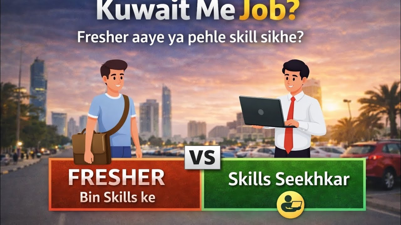 Kuwait Me Job? 🤔 Fresher Aaye Ya Pehle Skill Seekhe?