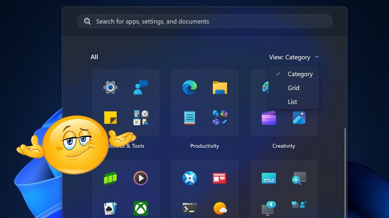 Windows 11&rsquo;s New Start Menu 'Category' View is a Mess: Microsoft Responds!