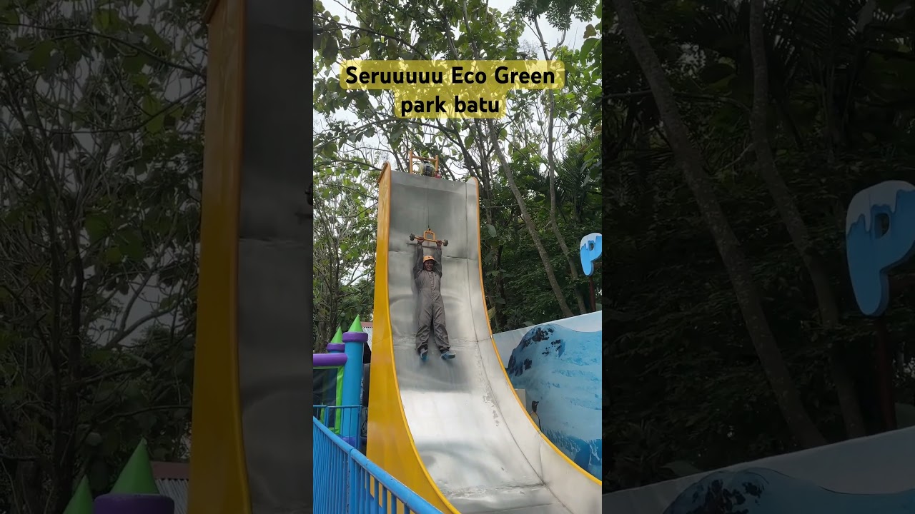 Wahana seru di eco Green park batu #ecogreenpark #villaojodumeh #batumalang