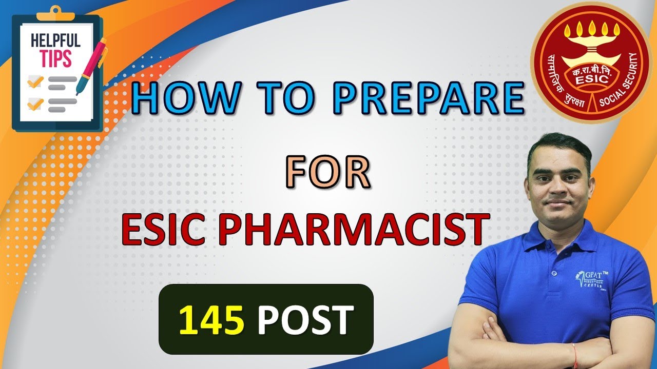 How to Prepare for ESIC Pharmacist Exam | Tips & Tricks | ESIC Pharmacist vacancy #esic_pharmacist 🎯