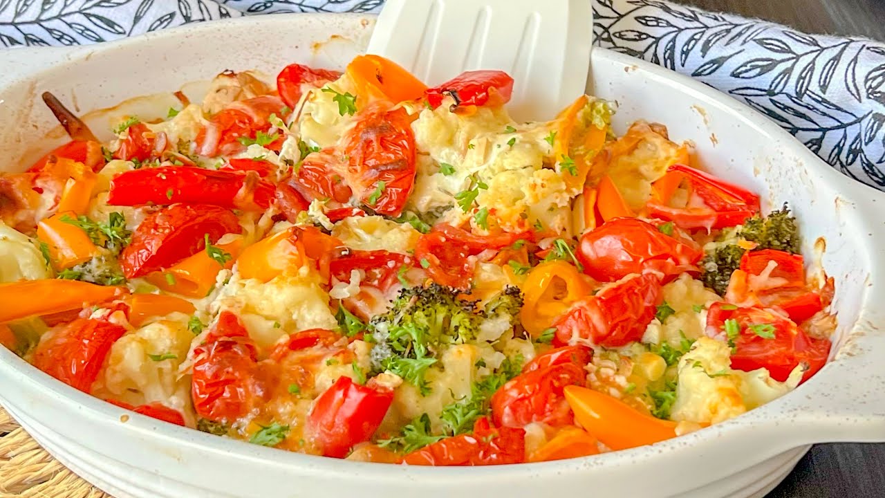 Вкусно и полезно. Быстрый рецепт овощей в духовке.