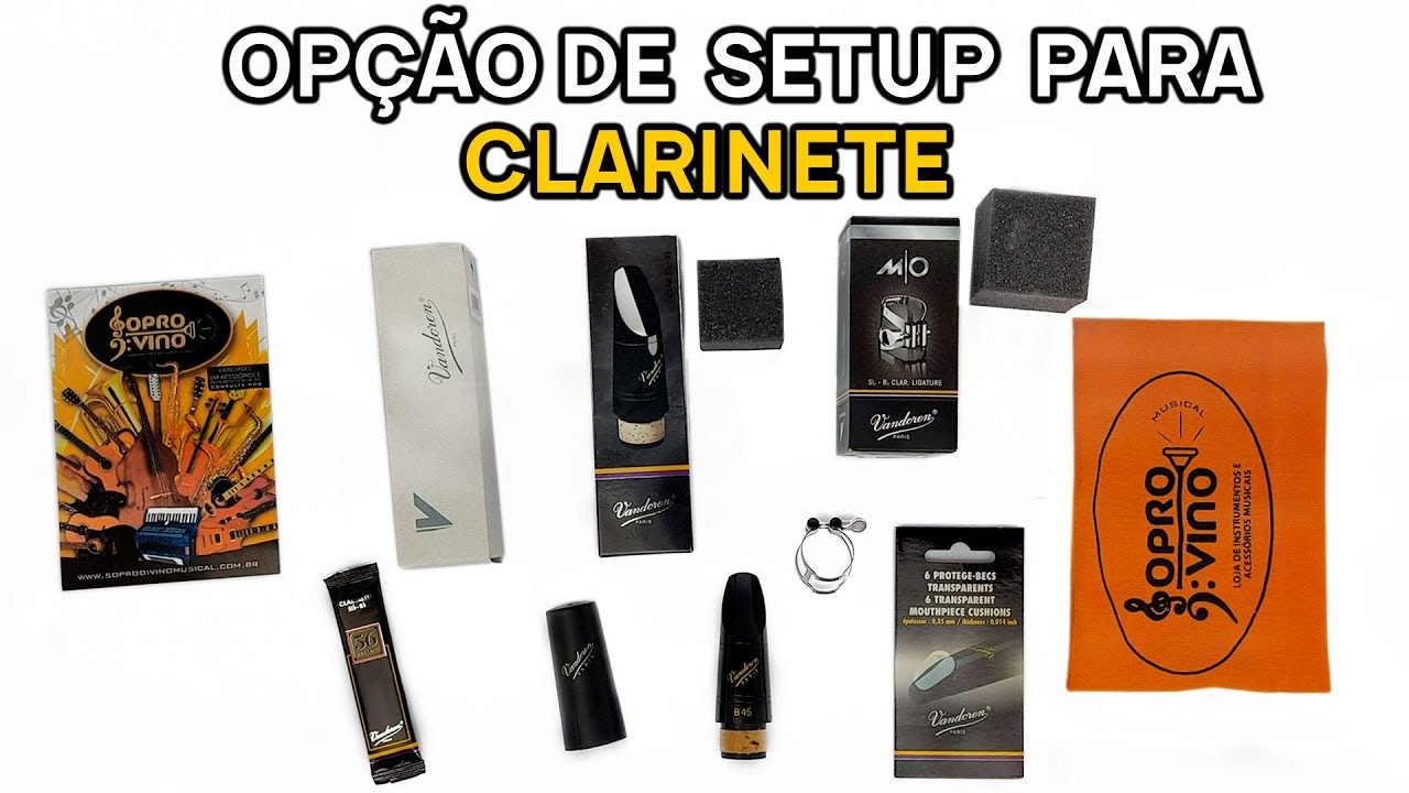 UNBOXING BOQUILHA VANDOREN B45 Para CLARINETE | ABRAÇADEIRA M/O | PALHETA RUE LEPIC | SOPRO DIVINO