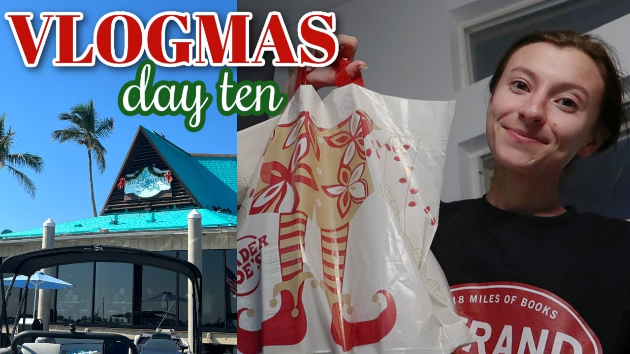 VLOGMAS DAY 10: boat day, how I do my nails, Trader Joe's haul