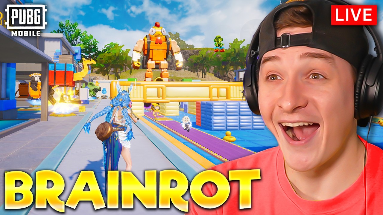 BRAINROT ROYALE + BRAINROT BATTLE! IN PUBG MOBILE LIVE