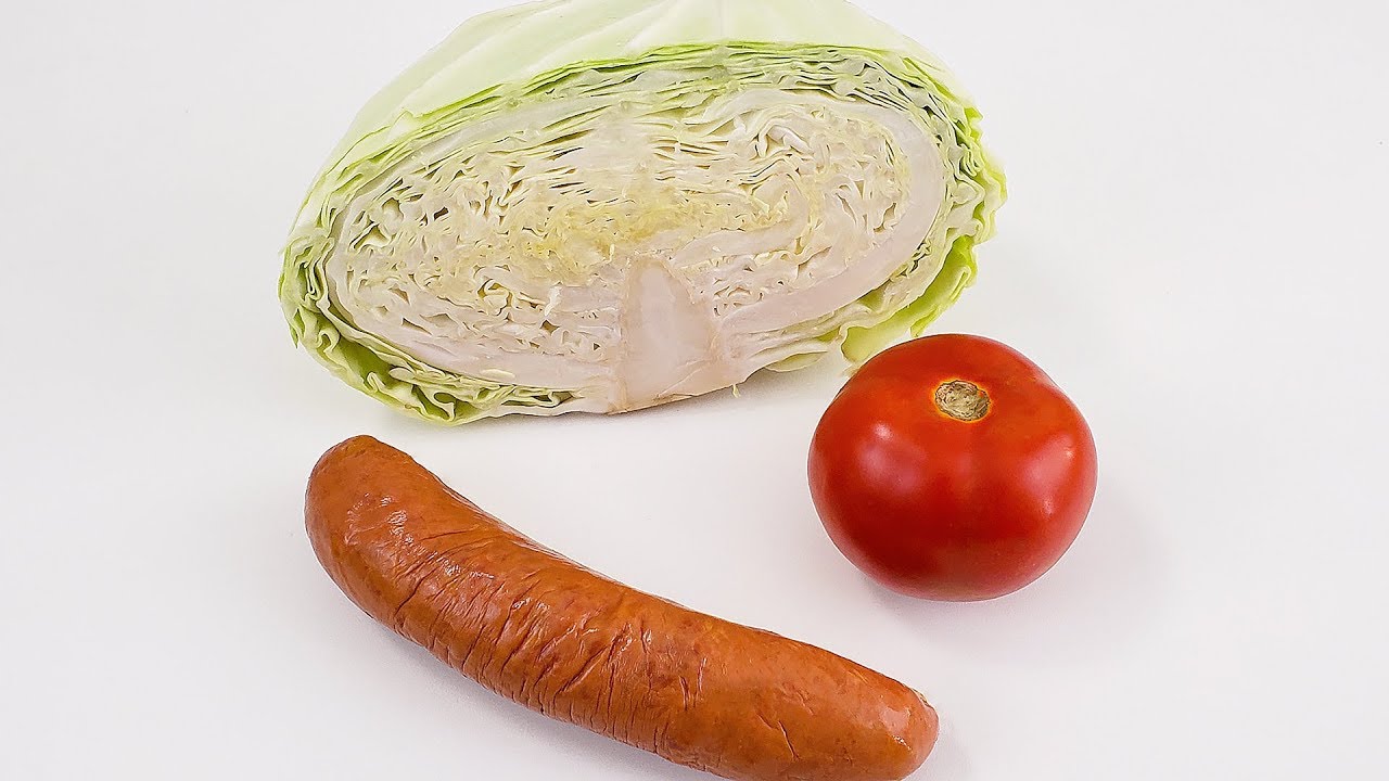 JANTAR RÁPIDO COM REPOLHO E CALABRESA FEITO EM 15 MINUTOS