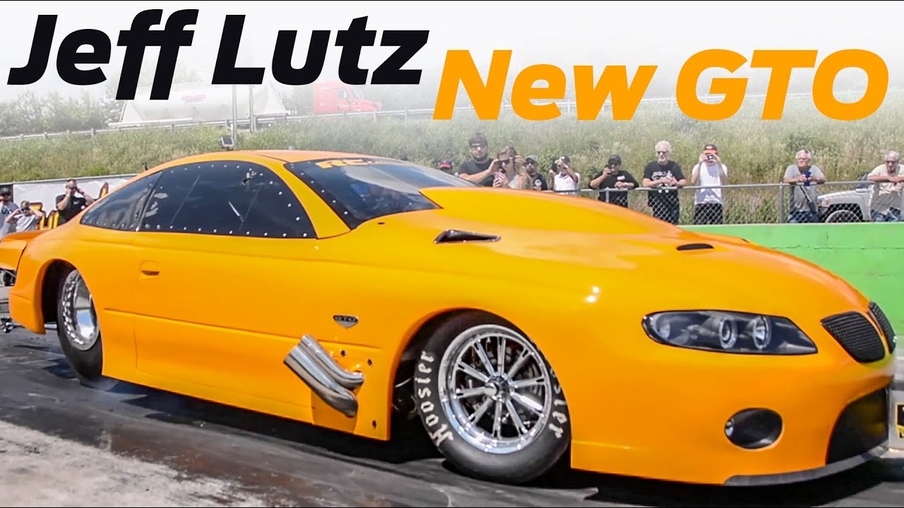 JEFF LUTZ New GTO Making Passes with FIREBALL Camaro and Death Trap - Street Outlaws No Prep Kings