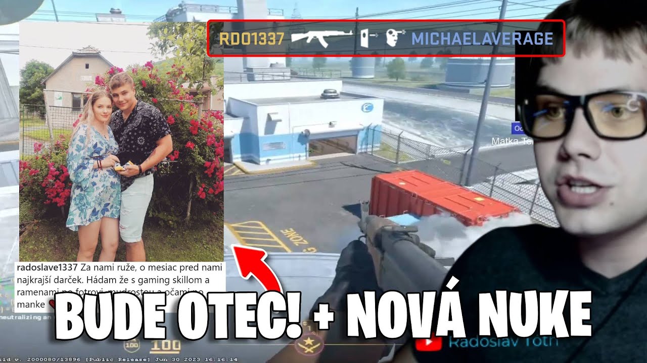 RDO BUDE OTEC! BUDE MAŤ SYNA! + NOVÁ NUKE CS2 😳 | rdo1337
