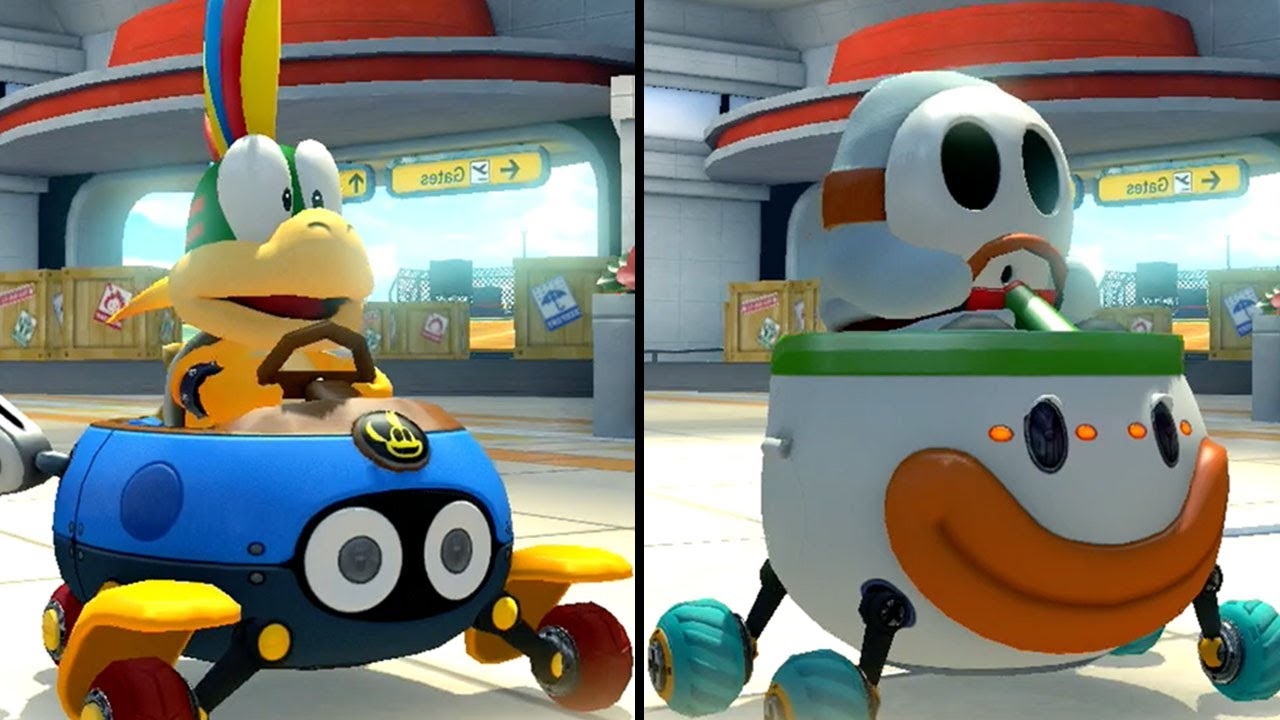 Mario Kart 8 Deluxe - Multiplayer - Star Cup Mirror - Lemmy vs White Shy Guy
