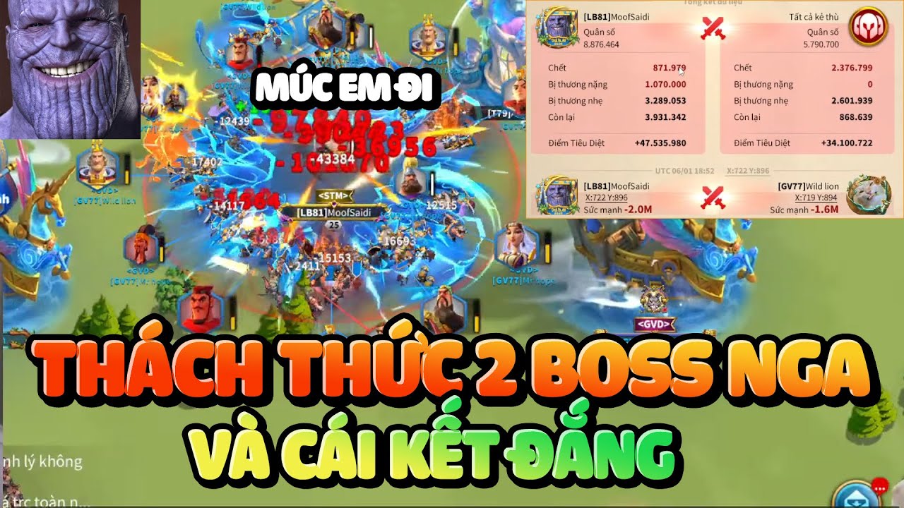 Thanh Niên Cứng Dịch Chuyển Giữa 2 Cha Con Boss Nga Đầy Thách Thức- 2 Boss Cứu 2377 Rise of Kingdoms