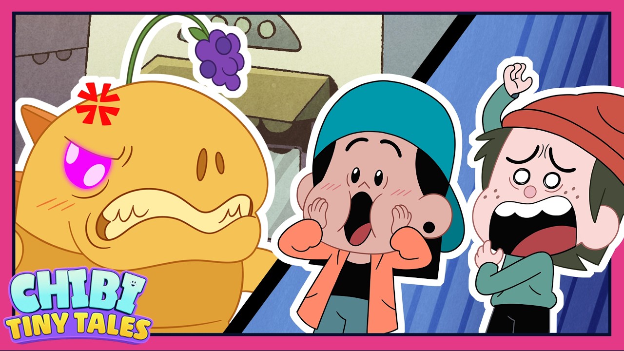 Bobby and Romy fight a cheese monster in town! 🧀👀 | Chibi Tiny Tales | Disney Channel