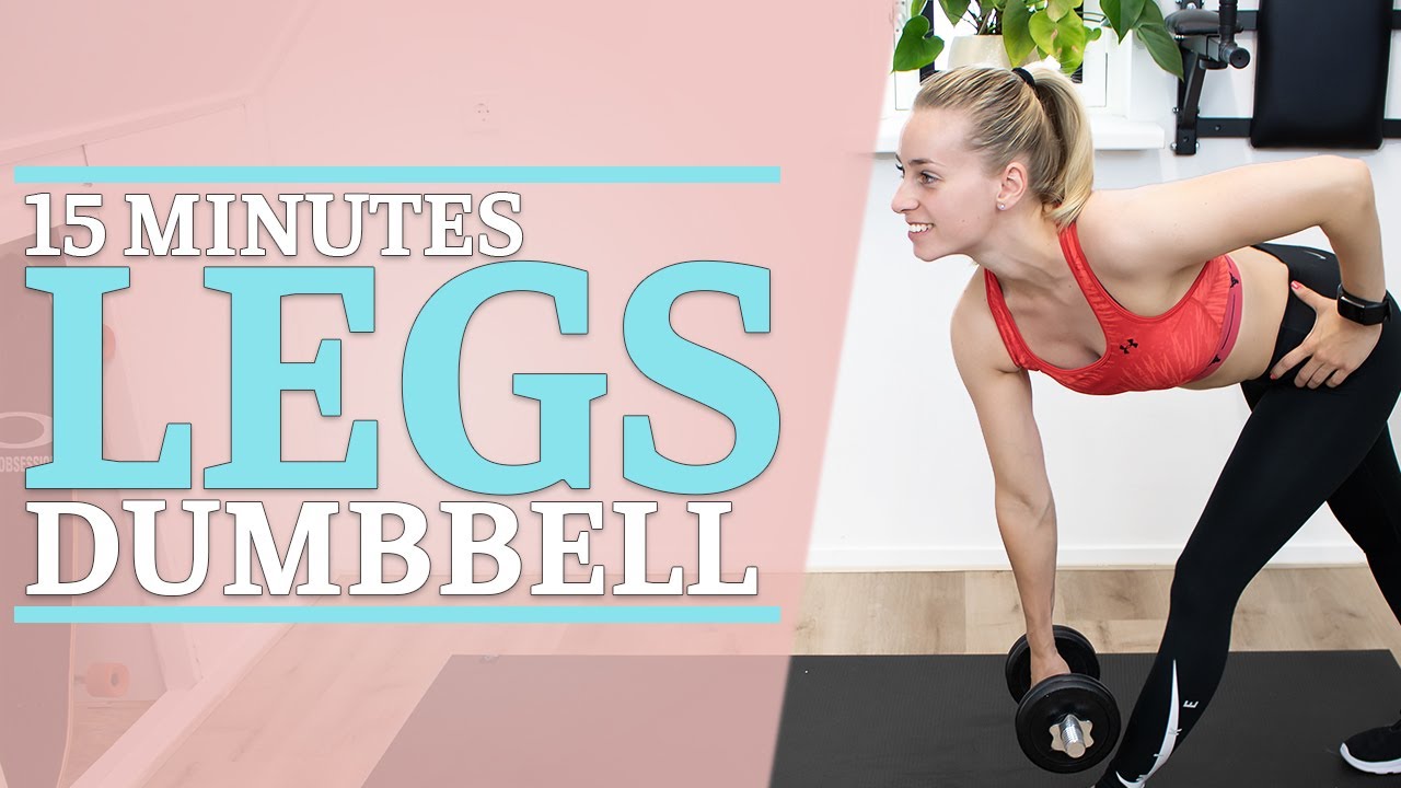 15 Minute Leg Workout with Dumbbell at Home