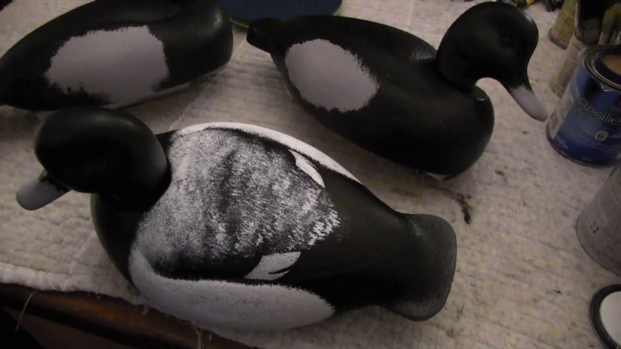 HOMER DECOYS: How 2 paint blue bills and other decoys