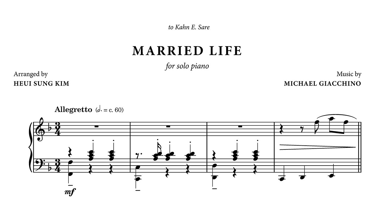 Paraphrase on the theme from movie 